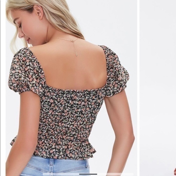 Floral crop top - Picture 5 of 10